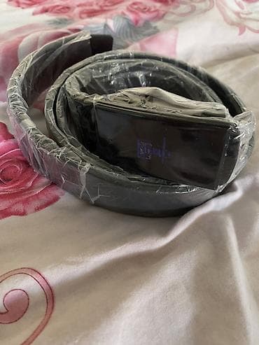 серебро номер: Ремень, Другой бренд, Материал: Экокожа, Мужские, Новый — 5