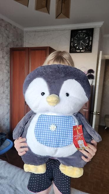 голуби животные: Игрушка, Мягкая игрушка, плюшевая игрушка – пингвин. Абсолютно новый — 3