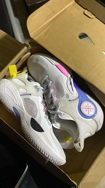 Ботинки: Мужские кроссовки, 43, Б/у, цвет - Белый — 3