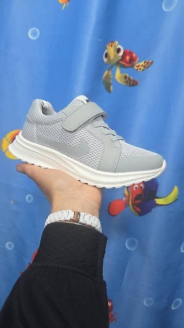 кроссы найк: Детские качественные кроссовки серого цвета размеры 33р -38р - — 1