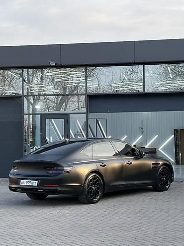 люк 124: Представляем седан Genesis G80 в матовом черном цвете. Автомобиль — 2