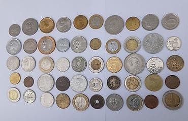 Монеты: Небольшая коллекция монет разных стран мира. В хорошем состоянии — 1