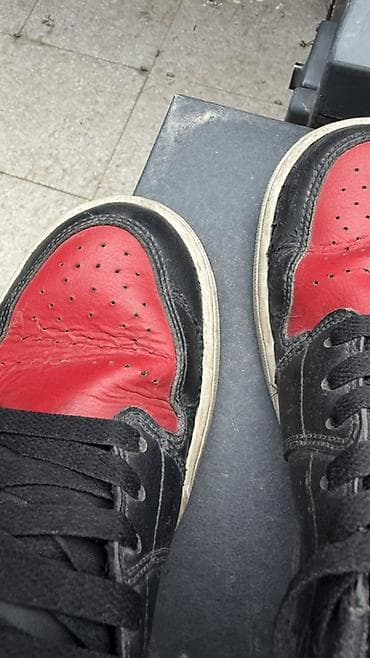 low: Кроссовки Nike Air Jordan 1 Low (модель 55) в классической расцветке — 3