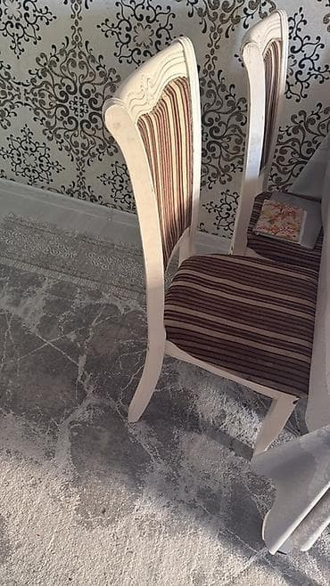 Стол жана отургуч комплекттери: Ашкана үстөлү жана отургуч, түсү - Ак — 2