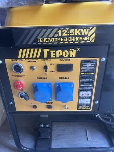 Генераторы: Бензиновый генератор TEROY 12.5 kW - Тип: однофазный бензогенератор - — 2