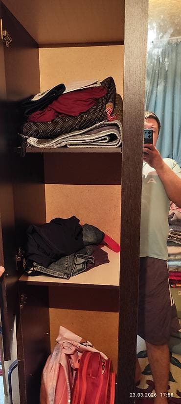 одно спальня: Шифоньер, шкаф для одежды, Прямой, ЛДСП — 4