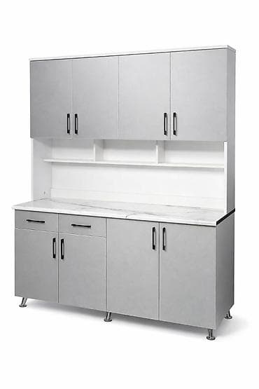 solutions upper: Кухонный гарнитур, цвет - Серый, ДСП — 3