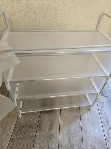 складной шкаф для одежды: Полка для вещей и одежды, Пластик — 1