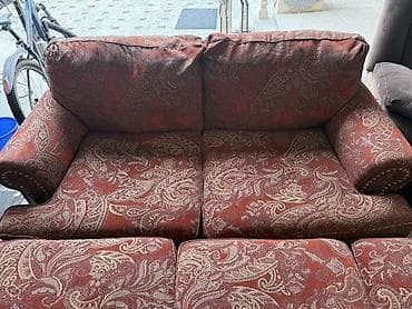 Окна и комплектующие: Комплект мягкой мебели, цвет - Красный — 2