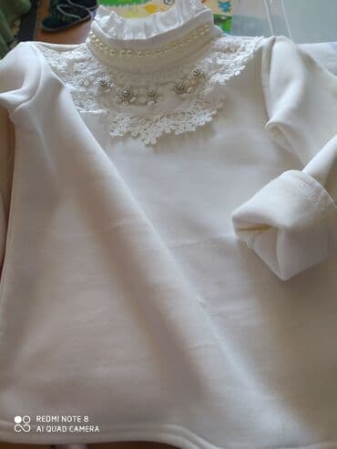 домашние вещи: Детское платье, цвет - Белый, Б/у — 2