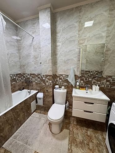 квартира ленинское: 2 комнаты, ул. Московская / Уметалиева Агентство недвижимости, Семейным, от 3 месяцев, С мебелью полностью — 6