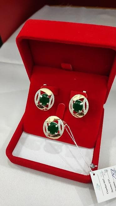 Серебряный комплект с камнями  Фианиты Серебро 925 с напылением