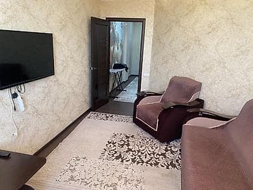 квартира посуточно асанбай: 2 комнаты, Риэлтор, Без подселения, С мебелью полностью — 2