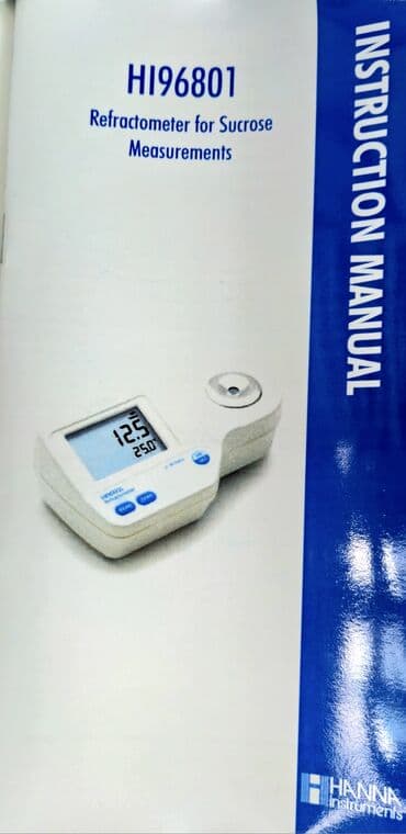 Цифровой рефрактометр HANNA Instruments HI96801 для измерения массовой at lalafo.kg Цифровой рефрактометр HANNA Instruments HI96801 для измерения массовой