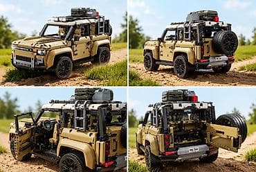 Игрушки: Конструктор внедорожника для сборки (стилизованный под Land Rover — 2