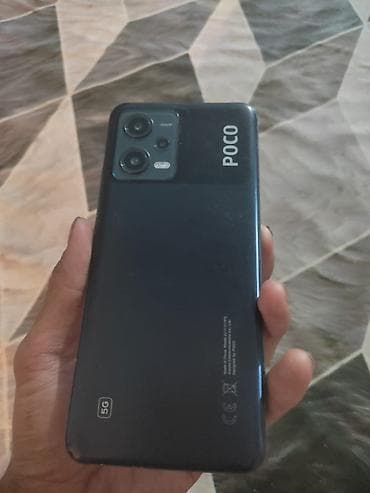 Poco X5 5G, Б/у, 256 ГБ, цвет - Синий, 2 SIM — 2