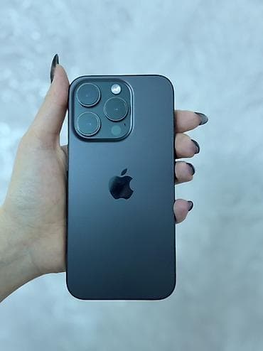 тел ми: IPhone 15 Pro, 256 ГБ, Black Titanium, 82 % — 1