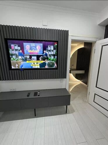 капсульный отель бишкек: Стильная студия с современным интерьером - Планировка: спальня-зона с — 3