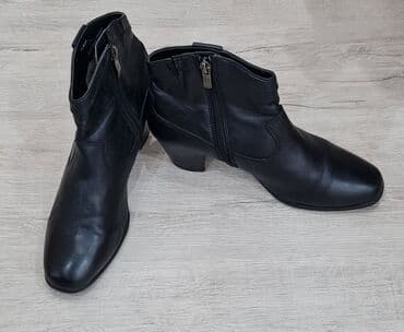 сапоги из натурального меха и кожи: Германские сапоги демисезонные. Натуральная кожа, Небольшой — 1