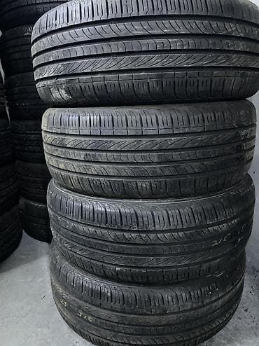 Шины 215 / 55 / R 17, Лето, Б/у, Комплект, Легковые, Корея