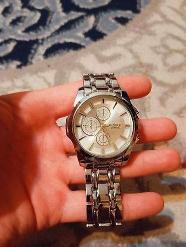 серебряные часы: Классические часы часы, Мужские — 1