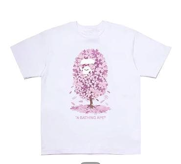 c a: Футболка A Bathing Ape (BAPE) с принтом Sakura Ape Head. - Цвет — 1