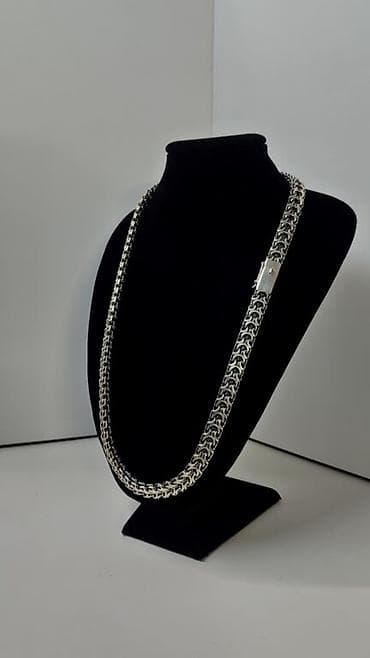 Цепь "Рамзес" Серебро 925 проба С Чернением Вес 102 грамм Длина 60 см at lalafo.kg Цепь "Рамзес" Серебро 925 проба С Чернением Вес 102 грамм Длина 60 см
