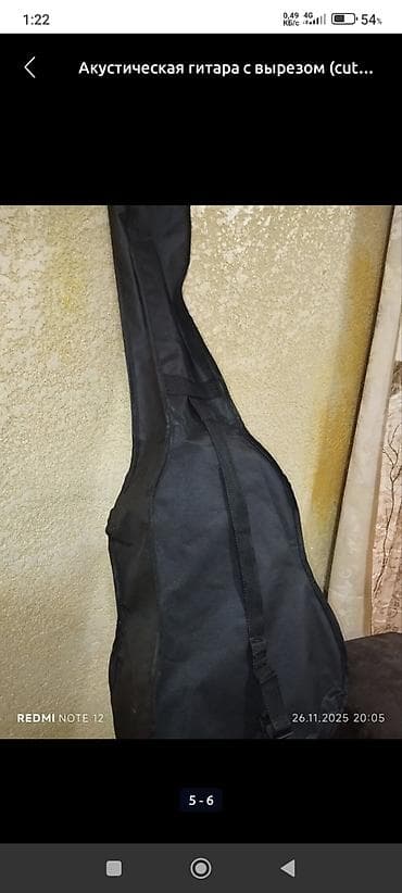 Музыкальные инструменты: Акустическая гитара с вырезом (cutaway), форма корпуса Dreadnought — 4