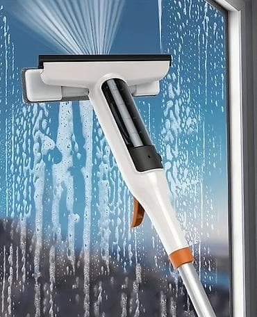 Тазалоо үчүн инвентарь: Спрей-сквидж для мытья окон 3-в-1 - Универсальный инструмент для — 1