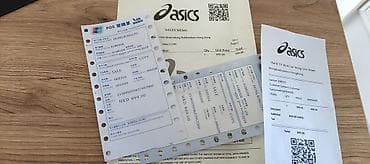 Спорттук бут кийим: Эркектердин кроссовкасы, 48, Asics, Жаңы, түсү - Саргыч боз — 1