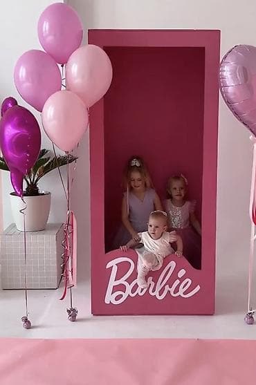 кадр: Barbie-Box - Фото-зона/стойка в стиле Barbie — большая розовая — 10