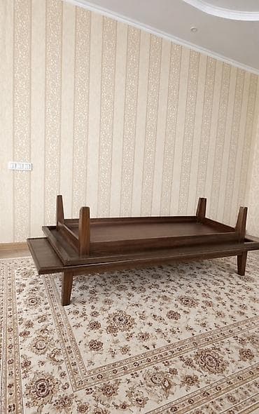 столы в зал: Ореховый стол 2 шт 245 см на 120 см 200 см на 120 см Деревянный — 1
