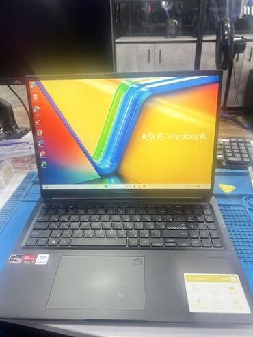 Ноутбук, Asus, 16 ГБ ОЗУ, AMD Ryzen 5, 15.6 ", Б/у, Для работы, учебы, память NVMe SSD