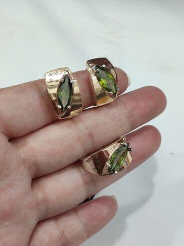 свадебное платье для высокой невесты: Серебряный Набор Серебро  напылением золото 925 Размеры имеются — 2