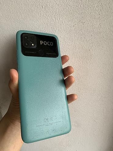 se 4: Poco C40, Б/у, 64 ГБ, цвет - Зеленый, 2 SIM — 2
