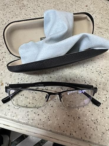 линзы 2 5: Оправa для очков + футляр - Полуобрамленная металлическая оправа — 3