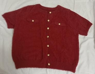 кийимлар: Кардиган, Жип, Кыска модель, Күз-жаз, Токулган модель — 1