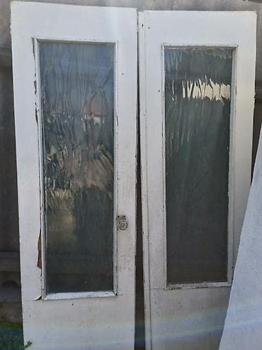 мебель для летника: Межкомнатная дверь, Б/у, Глухие, Одностворчатая, Деревянная, Распашная, Амбарная, цвет - Коричневый — 2