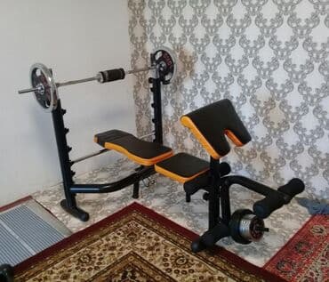 лежак: Силовой тренажер, Силовая рама, Для груди, Б/у, Бесплатная доставка — 1