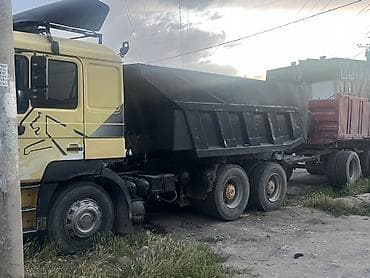 металлолома: Самосвальный автопоезд для перевозки сыпучих грузов - Тягач с — 1