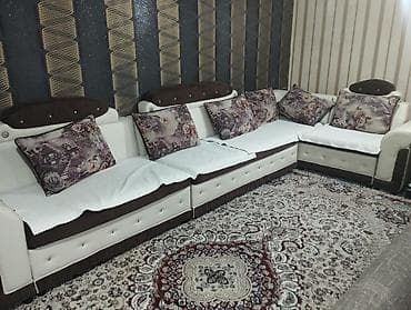 узорами: Угловой диван, C подушками — 2