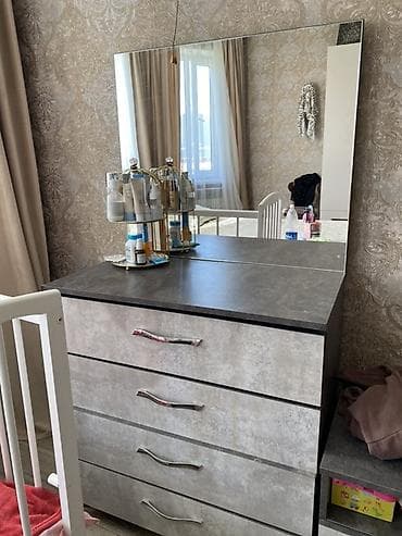 складная мебель: Спальный гарнитур, Двуспальная кровать, цвет - Серый — 2