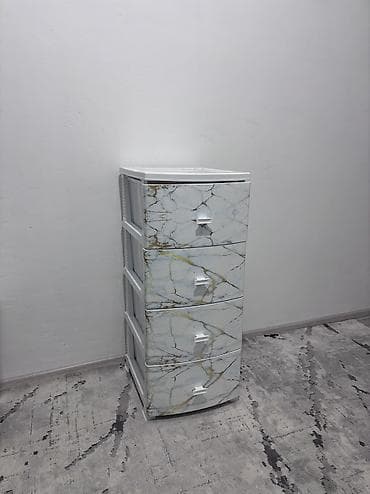 Комоды для одежды: Комод для одежды, Б/у, Без зеркала, Пластик, цвет - Белый, Самовывоз, Бесплатная доставка, Платная доставка — 3