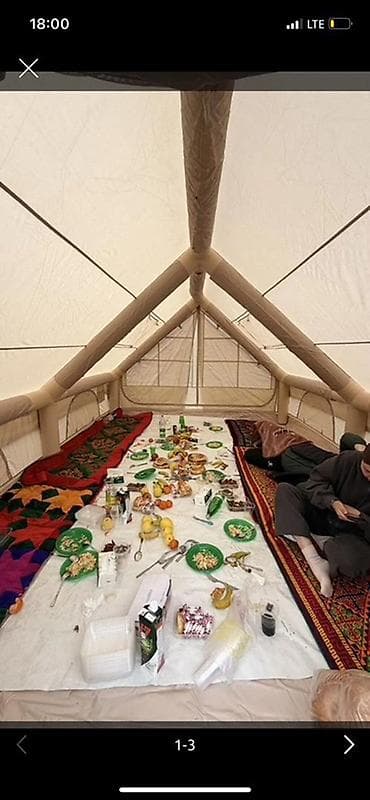 обувь для туризма: Просторная кемпинговая палатка формата «домик» для отдыха на природе и — 2