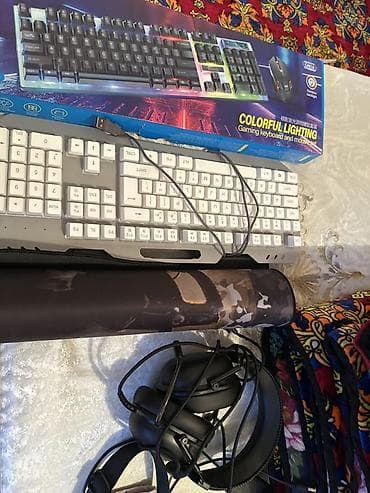 Игровой комплект периферии Состав: - Проводная клавиатура