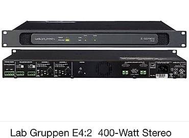 Lab.Gruppen E4:2 Инсталляционный усилитель серии E мощностью 400 Вт с at lalafo.kg Lab.Gruppen E4:2 Инсталляционный усилитель серии E мощностью 400 Вт с