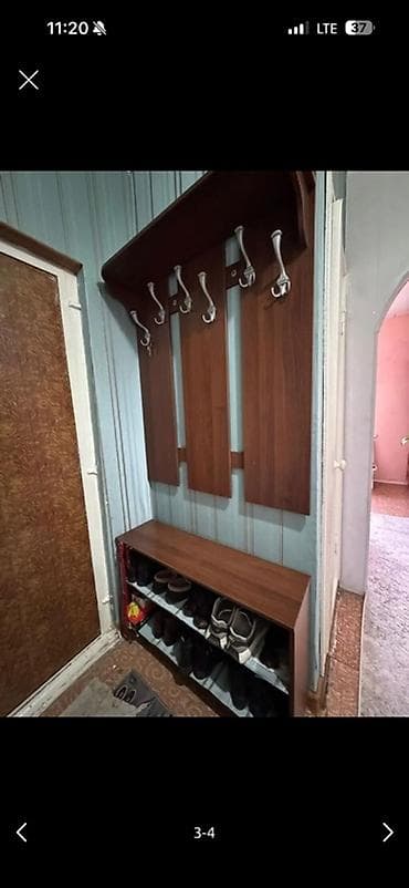 Гарнитур для прихожей, Вешалка, ДСП, цвет - Коричневый