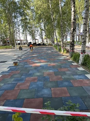 Дом и сад: Резиновое покрытие и тротуарная плитка — профессиональное устройство — 1