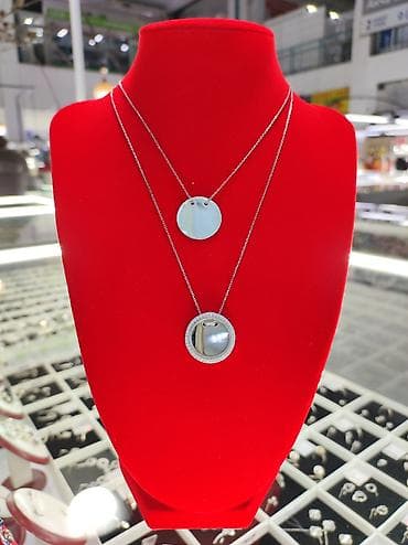 Серебряные колье: Серебряные колье, Проба 925, Женские, Новый, Без вставки — 1