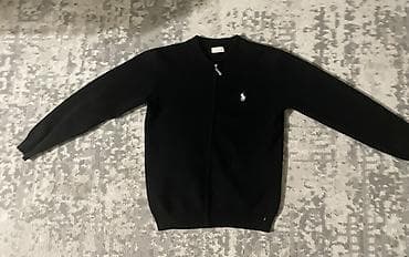мужской свитер на молнии: Мужской свитер, XS, Us Polo Assn, Б/у, цвет - Черный, Платная доставка — 1